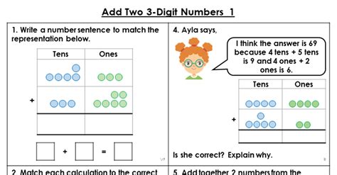 Year 3 Adding Two 3.